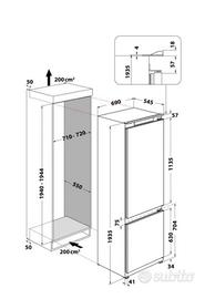 FRIGORIFERO NUOVO Whirlpool Space 400 + MOBILE ded
