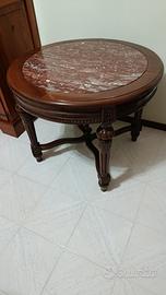 Tavolo antiquariato con marmo fine 800