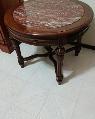 Tavolo antiquariato con marmo fine 800