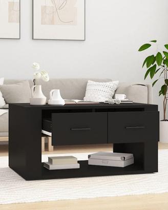Tavolino salotto con cassetti legno nero, vidaXL 5