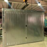 N.02 PORTE BASCULANTI ZINCATE PER BOX