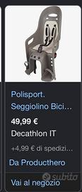 Seggiolino per bicicletta NUOVO
