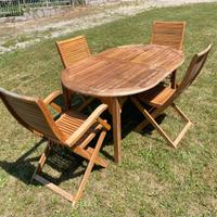 VENDUTO Tavolo da giardino in legno con sedie