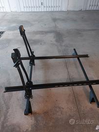 Barre da tetto auto con due portabiciclette