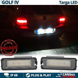 Placchette Luci Targa LED VW Golf 4 Canbus 6500K
