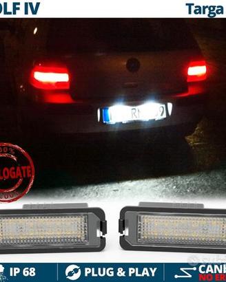 Placchette Luci Targa LED VW Golf 4 Canbus 6500K