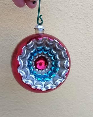 Palla di Natale vintage in vetro da collezione 
