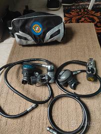 Kit Attrezzatura Sub 2 Erogatori Cressi + Accessor