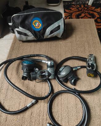 Kit Attrezzatura Sub 2 Erogatori Cressi + Accessor