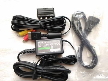 PSP-104 ALIMENTATORE NUOVO + CAVO AV PLAYSTATION