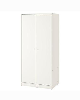 Guardaroba con 2 ante, bianco 