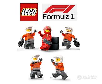 LEGO F1 Ferrari - Lotto 5 Minifigures NUOVE MAI GI
