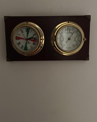 doppio orologio da muro stile navy