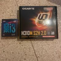 H310m sh 2.0 gigabyte + i 3 + 8 gb di ram kingston