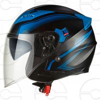 Cruizer Casco Jet Moto Scooter  Doppia Visiera 