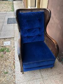 Poltrona lavorata in treccia viennese