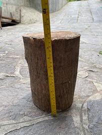 Tronchetto di legno da scultura