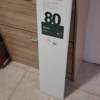 Mensola bianca 80x20 bordo arrotondato