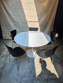 Tavolo Tulip Saarinen +sedie