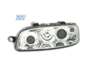 FARI PER FIAT PUNTO 99-03 ANGEL EYES FONDO CROMATO