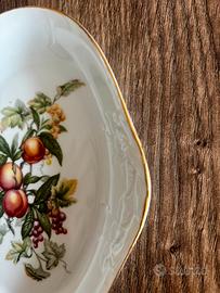 Vassoio ovale T Limoges con bordo dorato