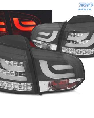 FANALI VOLKSWAGEN VW GOLF 6 08-12 A LED BAR NERO