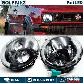 FARI LED Anteriori VOLKSWAGEN GOLF 2 Angel Eyes