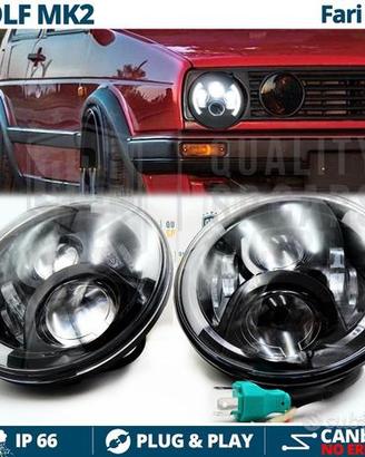FARI LED Anteriori VOLKSWAGEN GOLF 2 Angel Eyes