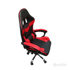 Poltrona gaming effetto pelle