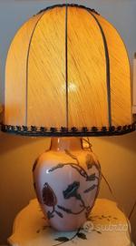 rara lampada vintage in vetro Rosa di Murano 