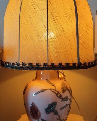 rara lampada vintage in vetro Rosa di Murano 