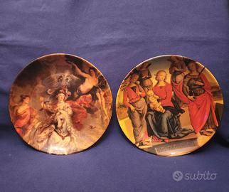 Piatti in ceramica decorati vintage