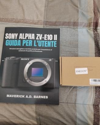 Sony zv-e10 II libro+batterie+caricabatterie nuove