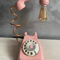 Lampada telefono rosa