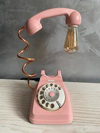 Lampada telefono rosa