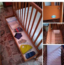 Lettino Pali in legno 