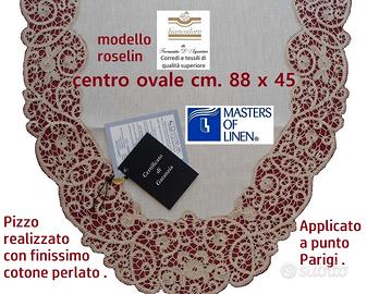 Centro corsia lino pizzo cantù fatti a mano