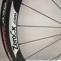 Ruote carbonio bici da strada zero cx + borse