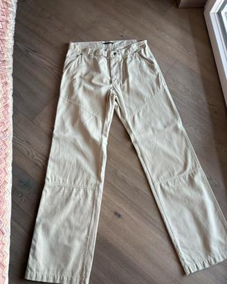 Pantalone uomo tg 50 beige sisley