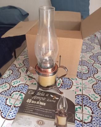 Candela a tempo, realizzata in cera d'api, 40 ore