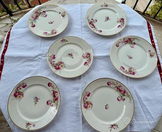 Sei piatti piani antichi Richard Ginori