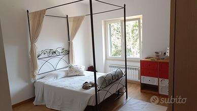 Letto baldacchino ferro battuto 