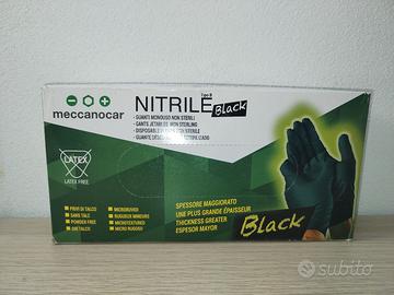 Guanti in Nitrile tipo B - Latex Free 100 paia Ner