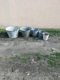 Recipienti/mastelle in zinco