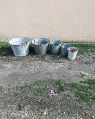 Recipienti/mastelle in zinco