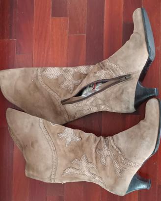 Stivali camoscio Luciano Barachini made in italy