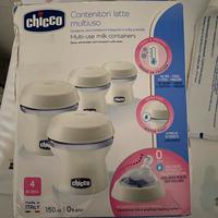 Contenitori latte e tettarella chicco