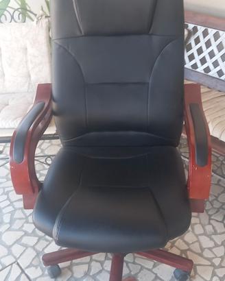sedia da ufficio in ecopelle
