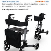 Deambulatore Pieghevole Ultra Compatto e Leggero
