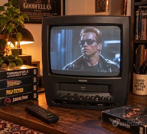 Philips TV 14” CRT Vintage con VHS integrato